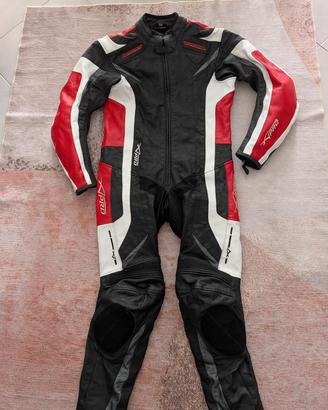 Tuta moto in pelle nuova