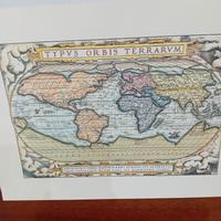 Mondo stampa carta geografica 