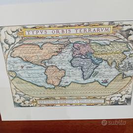 Mondo stampa carta geografica 