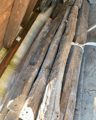 Travi tetto castagno