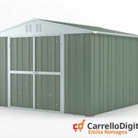 Box struttura lamiera Acciaio 327x307 verde