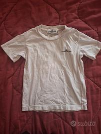 T-shirt Stone Island bambino bianca – 5 anni