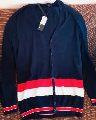 Cardigan ENOS JEANS & Co. zip blue XXL Nuovo