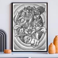 Disegno a mano Looney Tunes da collezione.