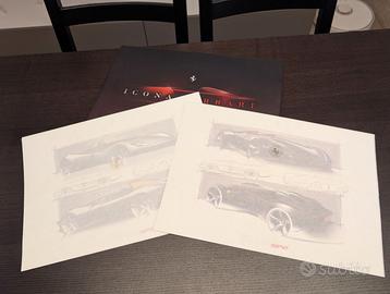 Cofanetto Litografie Ferrari Monza SP1 SP2 Origina