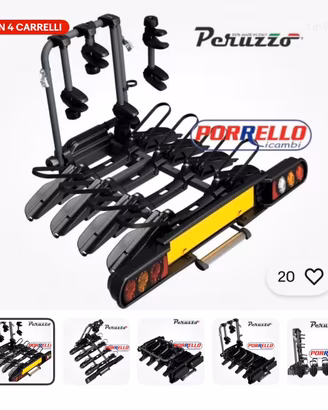 Portabici gancio traino