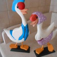 Coppia oche  di legno