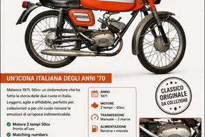 Malanca 50cc 1971 – Moto d’epoca con documenti