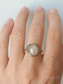Anello ottone e morganite