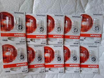 osram original line 12v, w5w lampadina targa abita