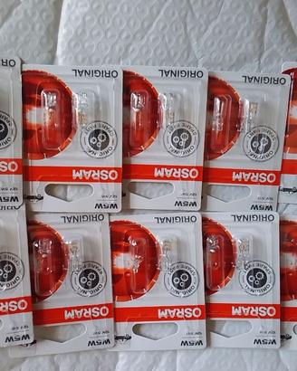 osram original line 12v, w5w lampadina targa abita