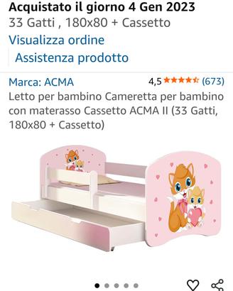 lettino basso bambina