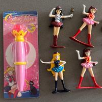 Action Figure di sailor moon, penna lunare, spilla