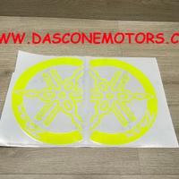 2 adesivi scudo tmax 500 530 560 GIALLO FLUO