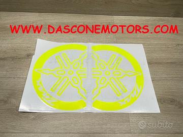 2 adesivi scudo tmax 500 530 560 GIALLO FLUO