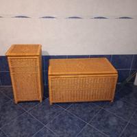 Set Cassapanche  in vimini
