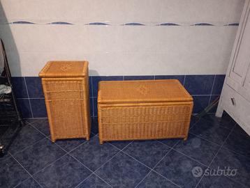 Set Cassapanche  in vimini