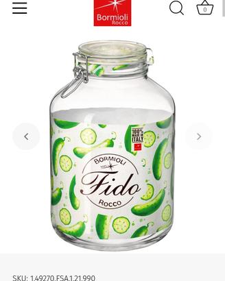 Tre vasi ermetici Rocco Bormioli 5 litri 