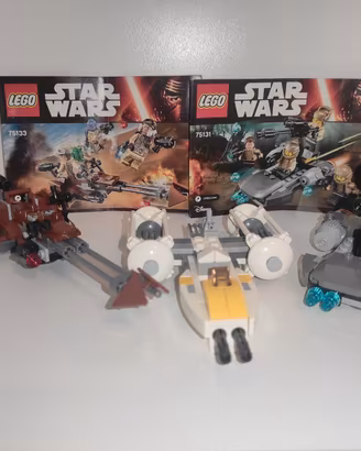 Lotto 3 LEGO Star Wars 75131 75133 microfighters