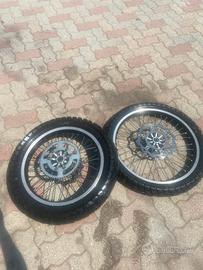 Cerchi enduro hm gomme nuove