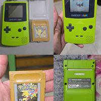 Gameboy Color verde + Pokemon oro e cavo dati