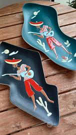 Piatti decorativi vintage anni '50 - Stile messica