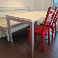 Tavolo cucina Bianco - Alluminio