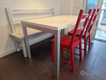 Tavolo cucina Bianco - Alluminio