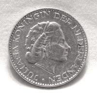 1 GULDEN ARGENTO OLANDA 1956