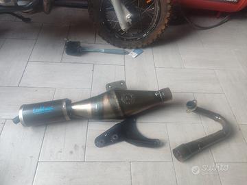 marmitta leovince handmade carbon piaggio gilera