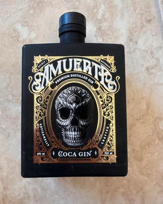 Bottiglia gin vuota da collezione Amuerte