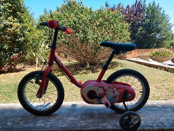 Bici bambino/a BTwin rossa 14''