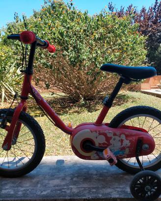 Bici bambino/a BTwin rossa 14''