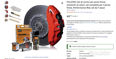 vernice per pinze freni rosso corsa