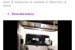 Ampio box ad uso magazzino /deposito