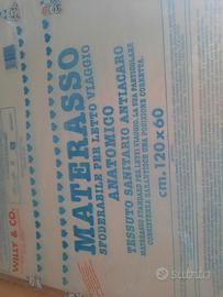 Materasso lettino bambini da viaggio 120x60