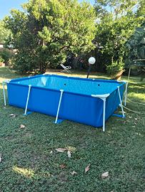 Piscina intex fuori terra rettangolare con pompa f