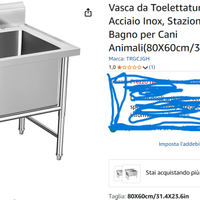Vasca da toelettatura nuova