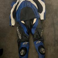 Tuta moto alpinestar in pelle