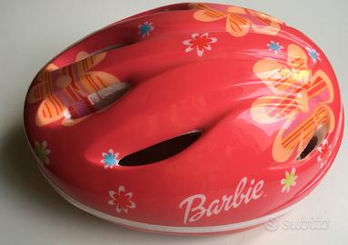 Casco rosa BARBIE bicicletta pattini monopattini