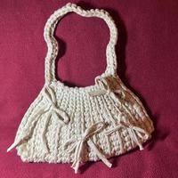 Borsa con fiocchetti in fettuccia lycra