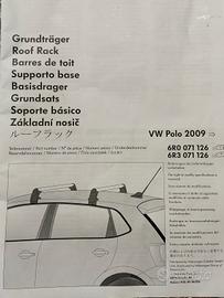 portapacchi per tetto auto WW Polo