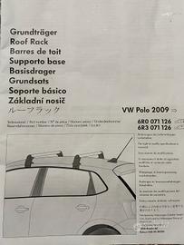 portapacchi per tetto auto WW Polo