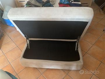 Nuvo puff contenitore poggiapiedi o seduta velluto