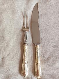 Broggi Forchettone e Coltello trincia in argento 