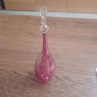 Piccola boccetta in vetro di Murano rosa