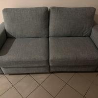 Divano  3 posti in tessuto 91x200x99