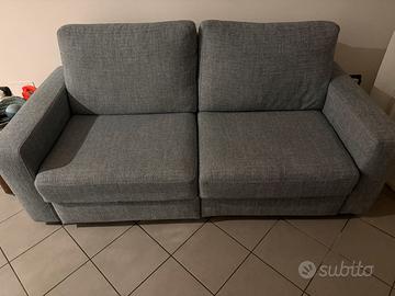 Divano  3 posti in tessuto 91x200x99