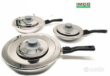 Padella Antiaderente in acciaio e coperchi IMCO