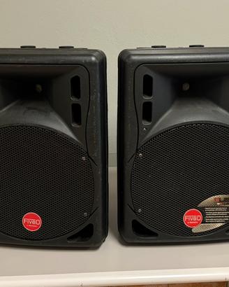 Coppia Casse attive FiveO da 400watt